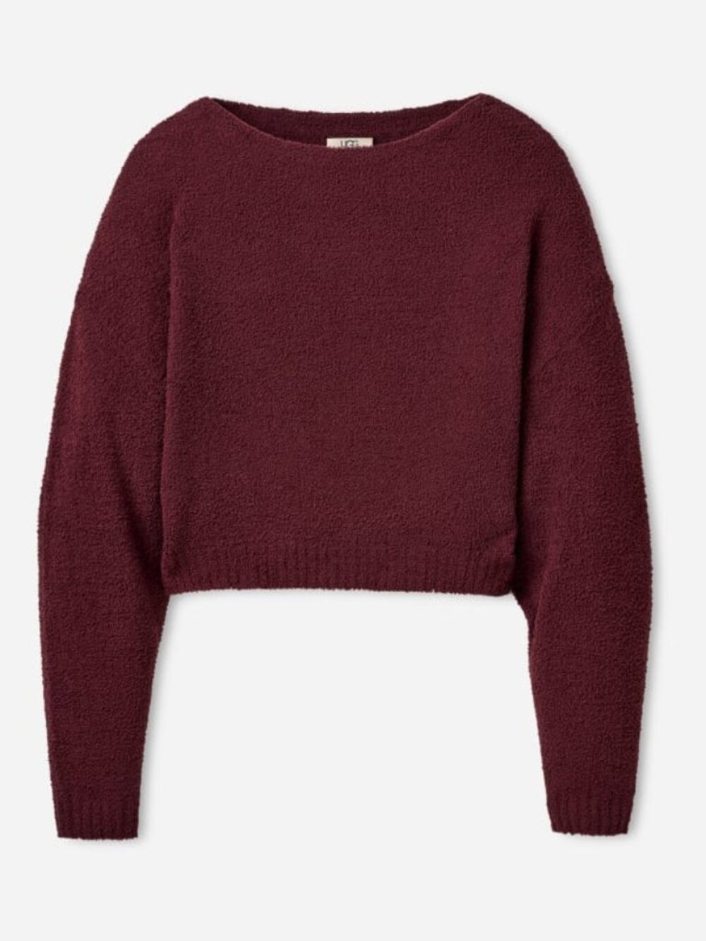 #2087 UGG® Women's Novalie Slouchy Pullover Polyester Tops in Wild Grape
